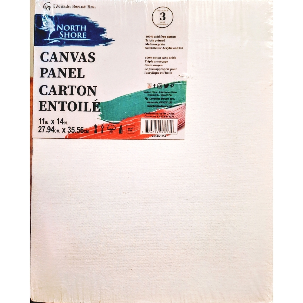 UNUSED North Shore Canvas Panel 11 in. x 14 in. 27.94 cm x 35.56 cm
